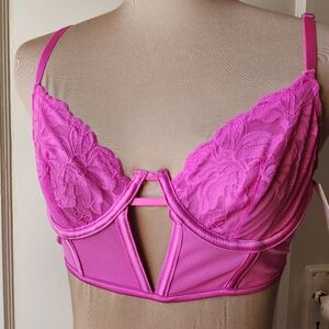 Auden Fuchsia Lace Bralette